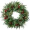 Christmas Wreath with Battery-Operated LED Clear Lights (Winter Evergreen 30") 22 x 21.63 x 7.38